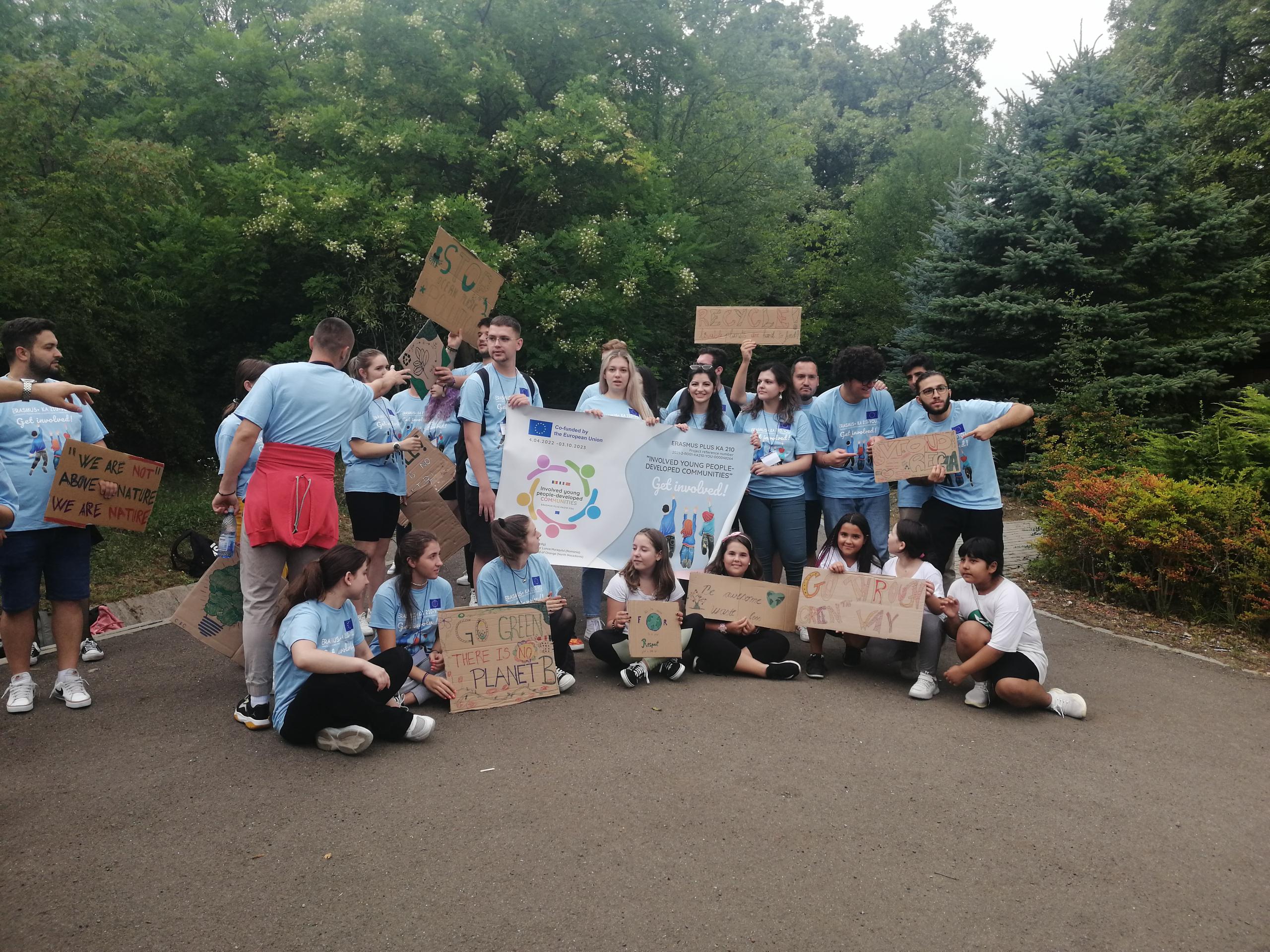 Flashmob cu studentii ERASMUS